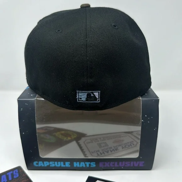 Capsule Hats Seattle Mariners Black/Brown/Lavender Fitted Hat Size 7 3/8 - Picture 6 of 9
